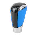 Universal Carbon Fiber Texture Leather Hole Pattern Car Gear Shift Knob Modified Shifter Lever Knob