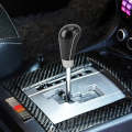 Universal Carbon Fiber Texture Leather Hole Pattern Car Gear Shift Knob Modified Shifter Lever Knob