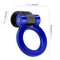 Car Truck Bumper Round Tow Hook Ring Adhesive Decal Sticker Exterior Decoration (Blue)