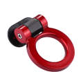 Car Truck Bumper Round Tow Hook Ring Adhesive Decal Sticker Exterior Decoration (Red)