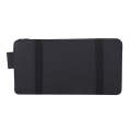 Car Sun Visor Board Paper Tissue Box CD Case Zipper Holder Card Bag Organizer (Black)