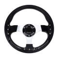 Car Modified Racing Sport Horn Button Steering Wheel, Diameter: 32cm(Black)