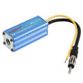 DC 12V 16MHz Car Auto Automobile Blue Aluminum MP3 FM Convertor Adapter Impedance Converter T-3X ...