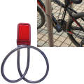Bicycle Password Alarm IP44 Waterproof Burglar Vibration Alarm(Red)