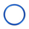 Car Auto Steering Wheel Aluminum Alloy Ring Cover Trim Sticker Decoration for Jaguar(Blue)
