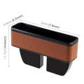Universal Car Multi-functional Console Side Pocket Seat Gap Side Storage Box (Brown)
