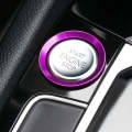 Car Engine Start Key Push Button Ring Trim Aluminum Alloy Sticker Decoration for Volkswagen(Purple)