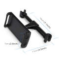 p-01 Auto Car Seatback Tablet PC / Mobilephone Holder (Black)