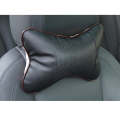 Four Seasons Breathable Leather Surface Car Neck Pillow Head Pillow(Black)