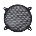 8 inch Car Auto Metal Mesh Black Round Hole Subwoofer Loudspeaker Protective Cover Mask Kit with ...