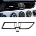 2 PCS For Left Driving Car Carbon Fiber Intermediate Air Outlet Panel Soild Color Decorative Stic...