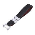 Car Metal Leather Key Ring Keychain, Random Color Delivery