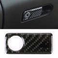 Car Carbon Fiber Front Passenger Seat Storage Box Decorative Sticker for Mercedes-Benz C-Class W2...