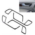 4 PCS Car Carbon Fiber Inner Armrest Cover Decorative Sticker for Audi A4