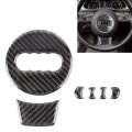 Car Carbon Fiber Steering Wheel Decorative Sticker for Audi A4L / A5 / Q5