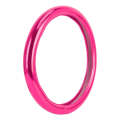 Universal Car Plating Matte Leather + Cotton Steering Wheel Cover, Diameter: 38cm (Rose Red)