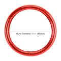 Universal Car Plating Matte Leather + Cotton Steering Wheel Cover, Diameter: 38cm (Red)