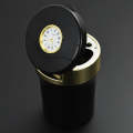 Multi-function Portable Creative LED Car Cigarette Ash Tray Ashtray with Clock(Gold)