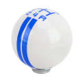 Universal Vehicle Ball Shape Modified Resin Shifter Manual 5-Speed Gear Shift Knob(Blue)