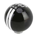 Universal Vehicle Ball Shape Modified Resin Shifter Manual 6-Speed Right-R Gear Shift Knob(Black ...