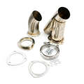 CNSPEED Stainless Steel Car Remote Control Electric Exhaust Valve Pipe Set, Size: 2.25 inch