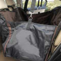 Nonslip Folding Car Rear Back Seat Cover Pet Cat Dog Cushion Mat, Size: 154 x 140 x 42 cm(Coffee)