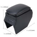 Car ABS Leather Wrapped  Armrest Box with Fast Charge USB Holes and Cables for Peugeot 2008