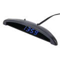2 in 1 Car LED Digital Display Thermometer Clock(Blue)