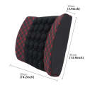 12V Four Season Chemical Fiber Wrapping Lumbar Seat Relaxation Waist Support Cushion for Car Offi...
