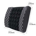 Four Season Chemical Fiber Wrapping Lumbar Seat Relaxation Waist Support Cushion for Car Office F...