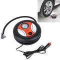 12V 10A Tire Shape Air Pump with Gauge and Three Nozzle Adapters Tire Inflator Compressor for Car...