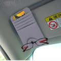FUDAOCHE Multi-functional Auto Car Sun Visor Sunglasses Holder Card CD Storage Holder Pouch Bag(G...
