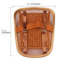 Universal Summer Ice Silk Mesh Breathable Cool Massage Waist Mat with Maple Wooden Bead for Car F...