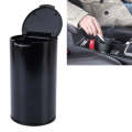 JG-036 Universal Portable Car Auto Stainless Steel Trash Rubbish Bin Ashtray for Most Car Cup Hol...