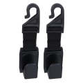 2 PCS SHUNWEI SW-2504 Plastic Hook Holder for Car Seat Headrest Backrest, Max Load: 6kg