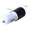 10 PCS Car Auto 5V Dual USB 2.1A/1A Cigarette Lighter Adapter for Most Phones(Black)