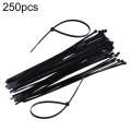 250pcs /Pack 5mm*300mm Nylon Cable Ties(Black)