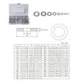 325 PCS Round Shape Stainless Steel Flat Washer Assorted Kit M2-M16 for Car / Boat / Home Appliance