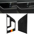 2 PCS German Flag Car Carbon Fiber Left Drive Seat Adjustment Panel Decorative Sticker for Merced...