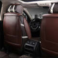 Car Leather Full Coverage Seat Cushion Cover, Standard Version, Only One Seat(Coffee)