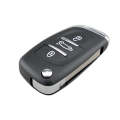 For PEUGEOT Car Keys Replacement 3 Buttons Car Key Case with Grooved and Holder