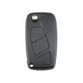 For FIAT Car Keys Replacement 3 Buttons Car Key Case with Side Battery Holder (Black)