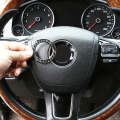 Car Carbon Fiber Steering Wheel Middle Frame Decorative Sticker for Volkswagen Touareg