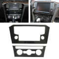 2 PCS Car Carbon Fiber Central Control Air Conditioning Panel Decorative Sticker for Volkswagen N...