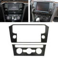 2 PCS Car Carbon Fiber Central Control Air Conditioning Panel Decorative Sticker for Volkswagen N...