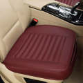 Car Four Seasons Universal Bamboo Charcoal Full Coverage Seat Cushion Seat Cover (Wine Red)