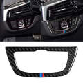 Car Tricolor Carbon Fiber Headlight Switch Frame Decorative Sticker for BMW 5 Series G38 528Li / ...