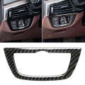 Car Carbon Fiber Headlight Switch Frame Decorative Sticker for BMW 5 Series G38 528Li / 530Li / 5...