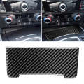 Car Carbon Fiber Storage Cigarette Lighter Panel Decorative Sticker for Audi 2010-2018 Q5 / 2009-...
