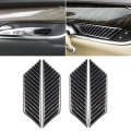 Car Carbon Fiber Door Inner Wrist Decorative Sticker for Cadillac XT5 2016-2017